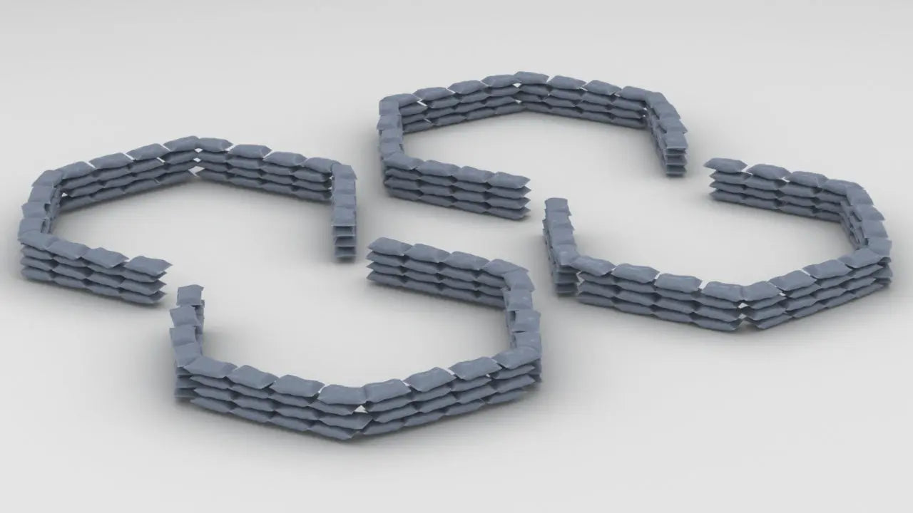 1/200 IJN Yamato Sandbags Tubs for Turrets Set Resin3Dinteractive