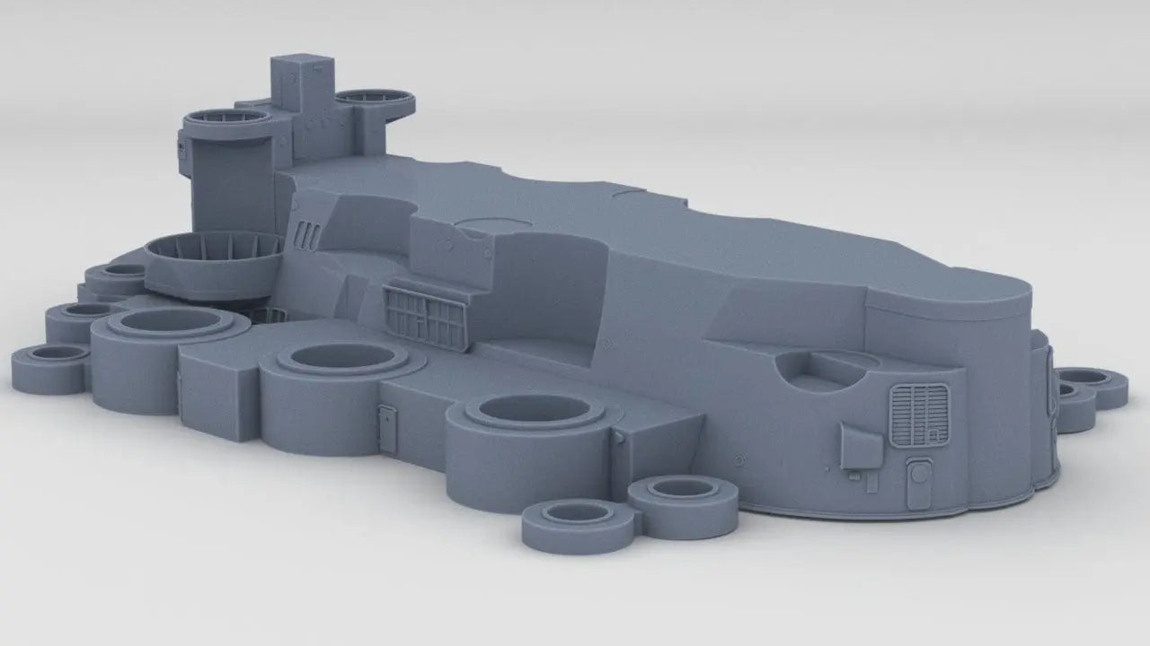 1/200 IJN Yamato Structure Amidships Deck 1 - distefan 3d print