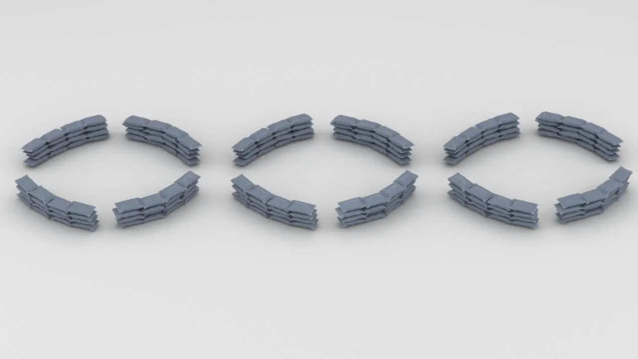 1/200 IJN Yamato Tub Sandbags 12.7 cm/40 (5") Twin Set Resin3Dinteractive