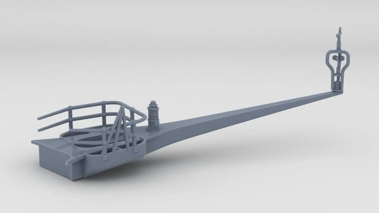 1/200 IJN Yamato Starboard Antenna Yard Arm - distefan 3d print