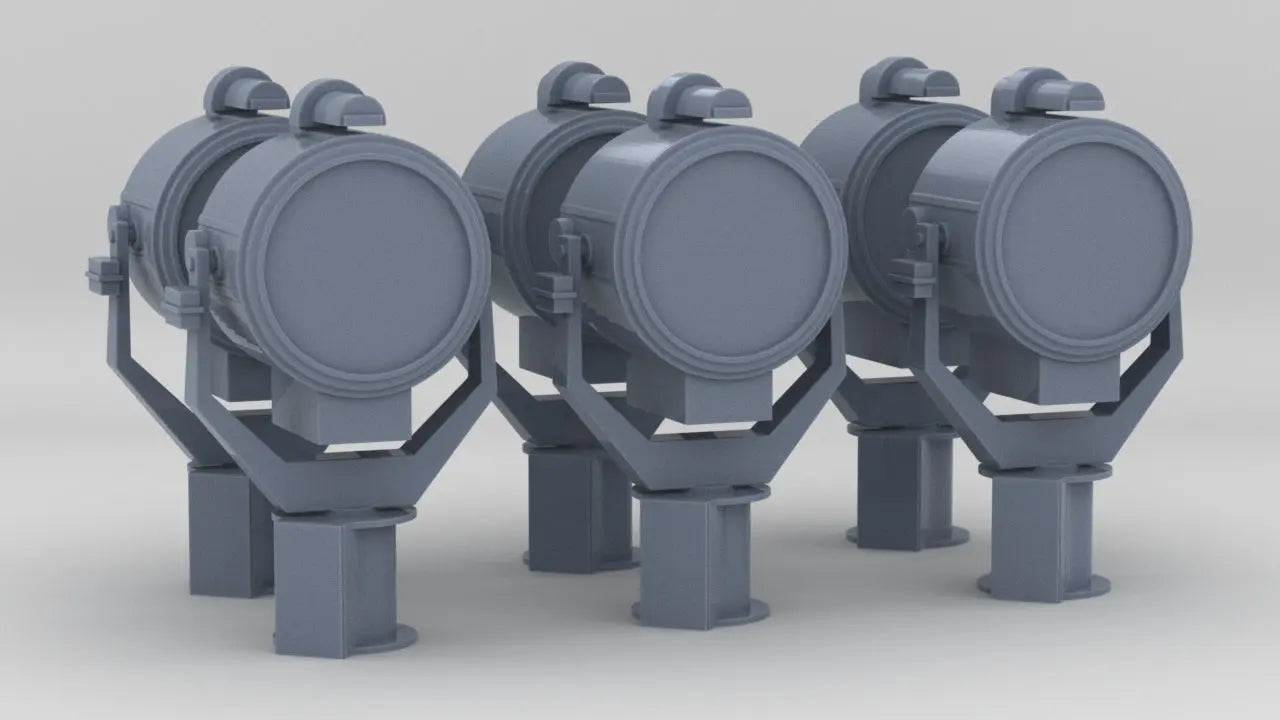1/200 USN 24-inch Searchlight Set (6pcs) Resin3Dinteractive