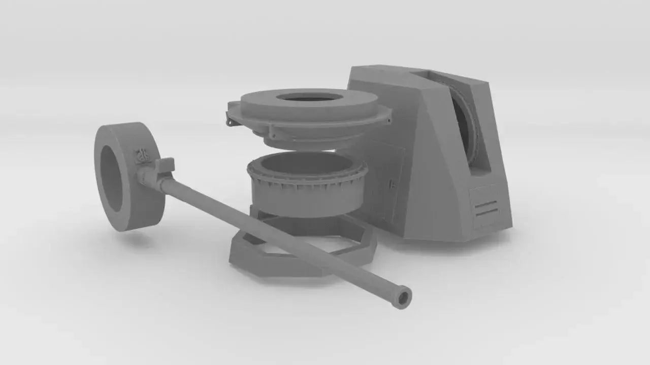 1/200 USN 5"/62 (12.7 cm) Mark 45 Mod 4 Kit Resin3Dinteractive