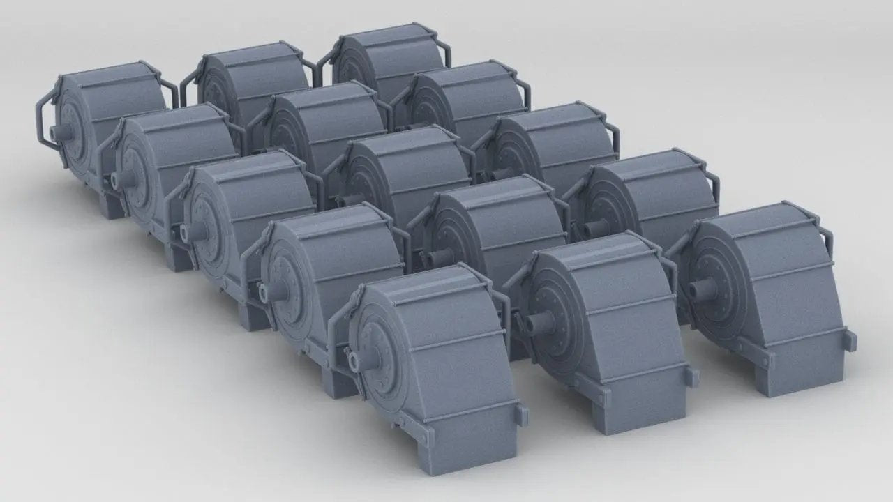 1/200 USN Oerlikon 20mm Ammo Magazine Set (15pcs) - distefan 3d print