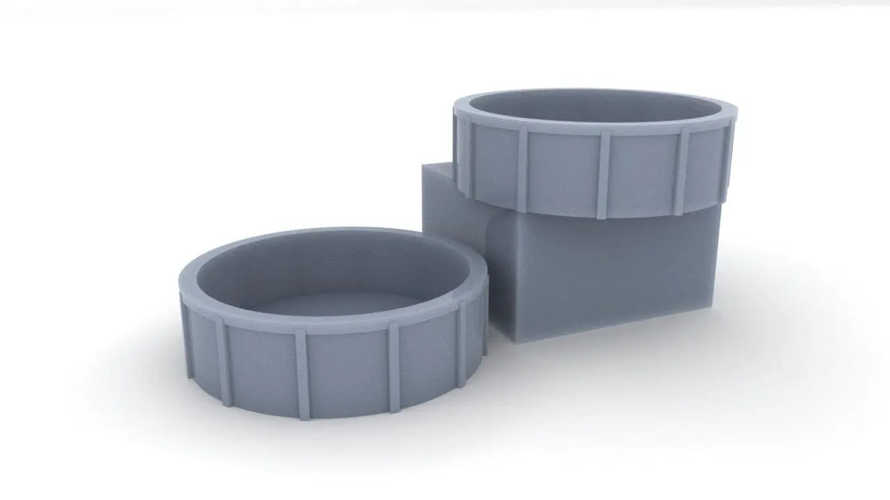 1/200 USS Enterprise CV-6 Aft 40mm Tubs Set - distefan 3d print