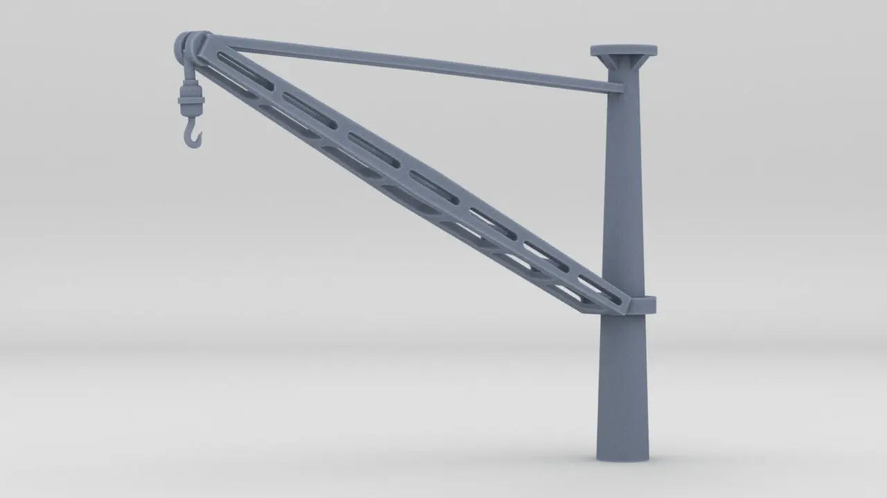 1/200 USS Enterprise CV-6 Aft Boat Crane Resin3Dinteractive