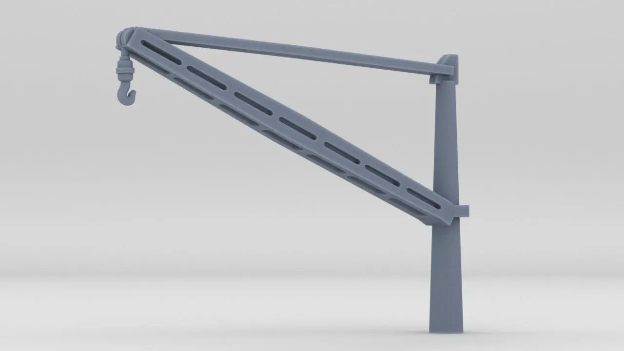 1/200 USS Enterprise CV-6 Forward Boat Crane Resin3Dinteractive