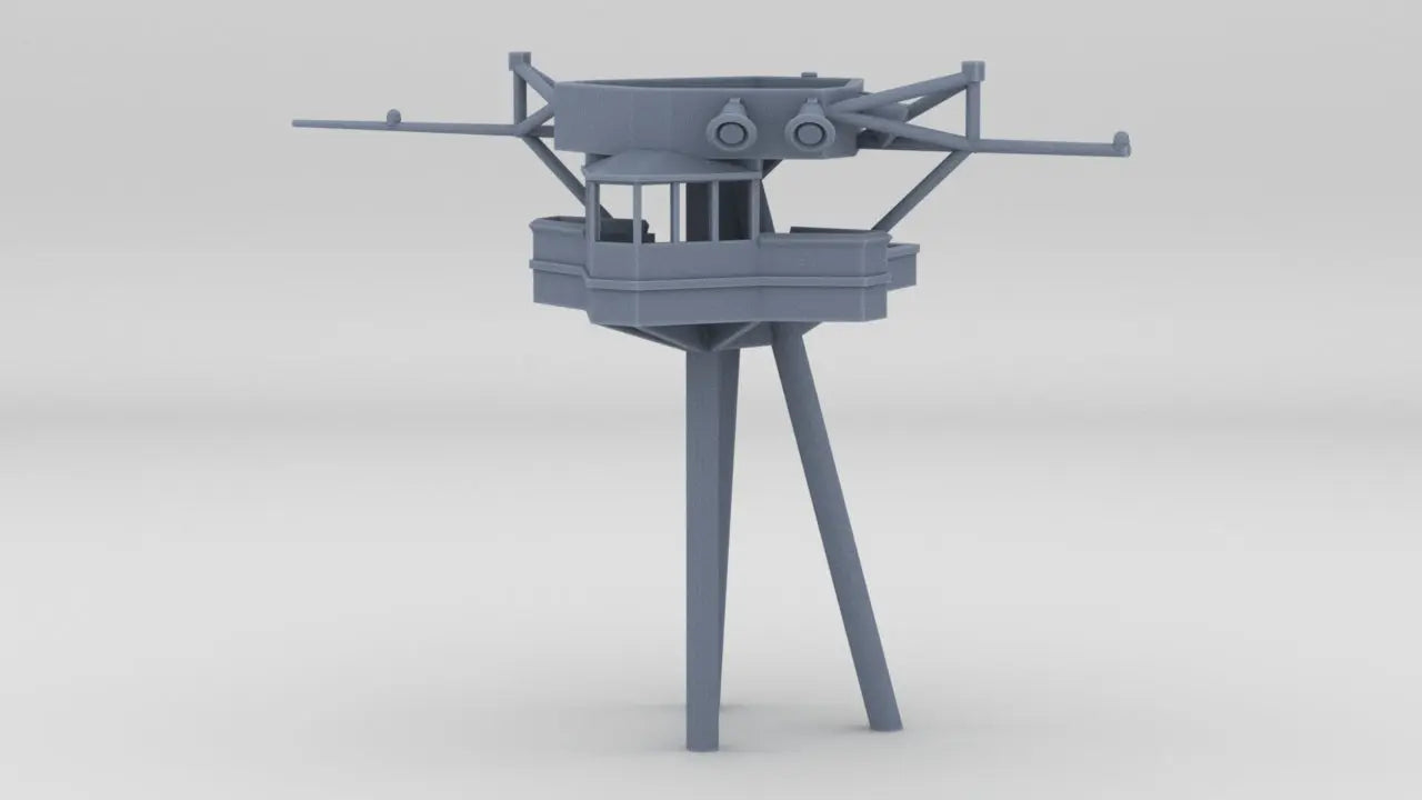 1/200 USS Enterprise (CV-6) Forward Island Platform Resin3Dinteractive