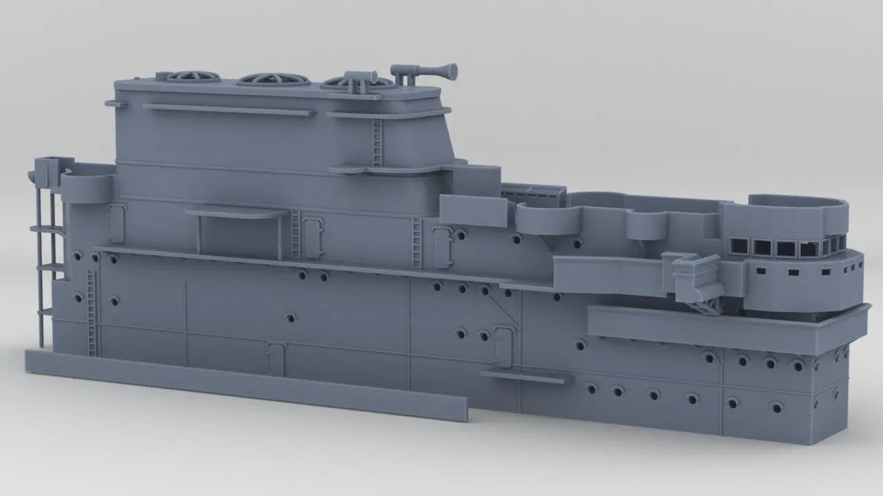 1/200 USS Enterprise (CV-6) Island Structure Resin3Dinteractive