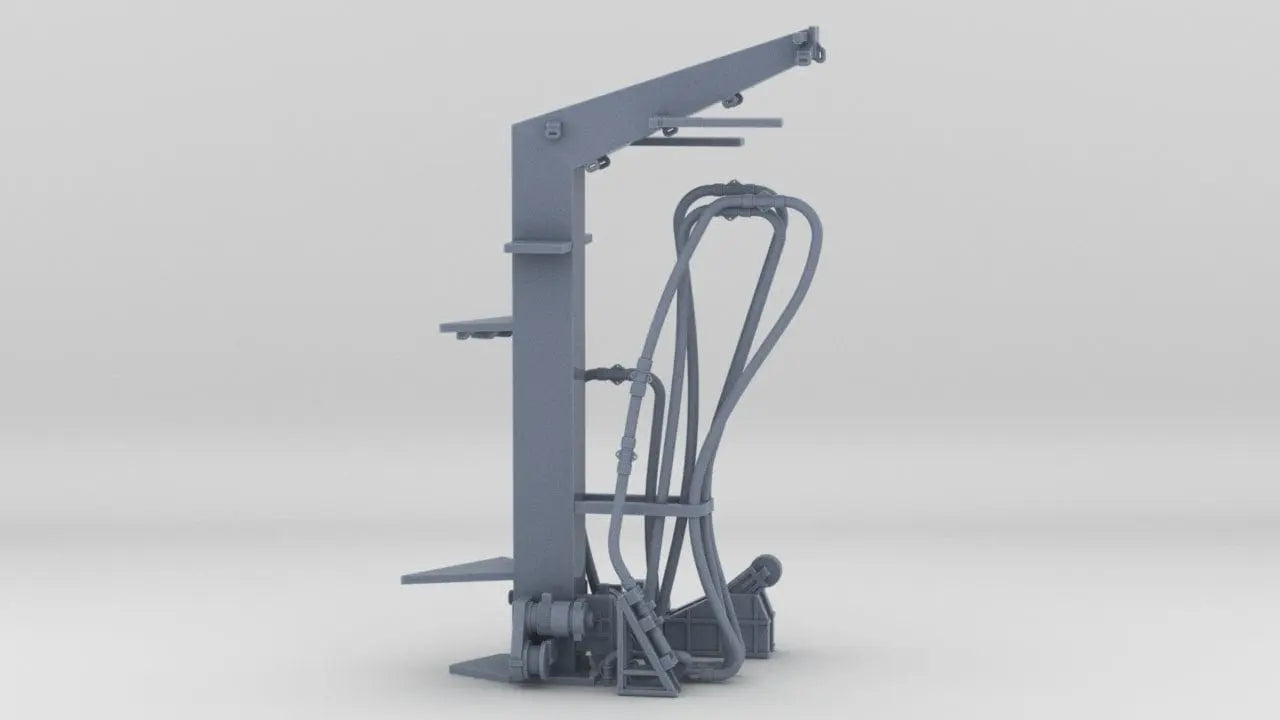 1/200 USS Iowa '84 Fuel Hose Rig - distefan 3d print