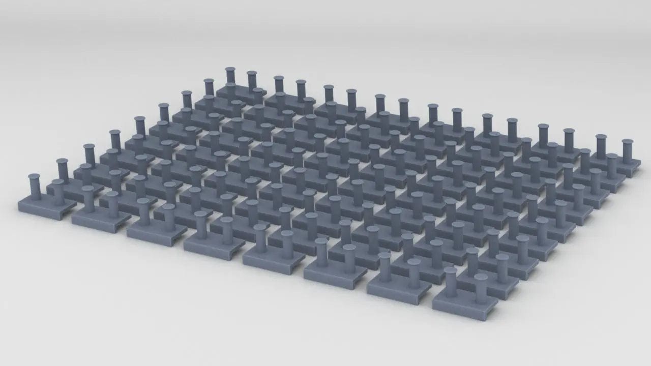 1/200 DKM Bollard Side Hull Set (72pcs) - distefan 3d print