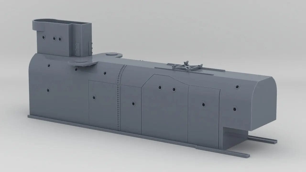 1/200 DKM Gneisenau Hangar Set (1942) - distefan 3d print