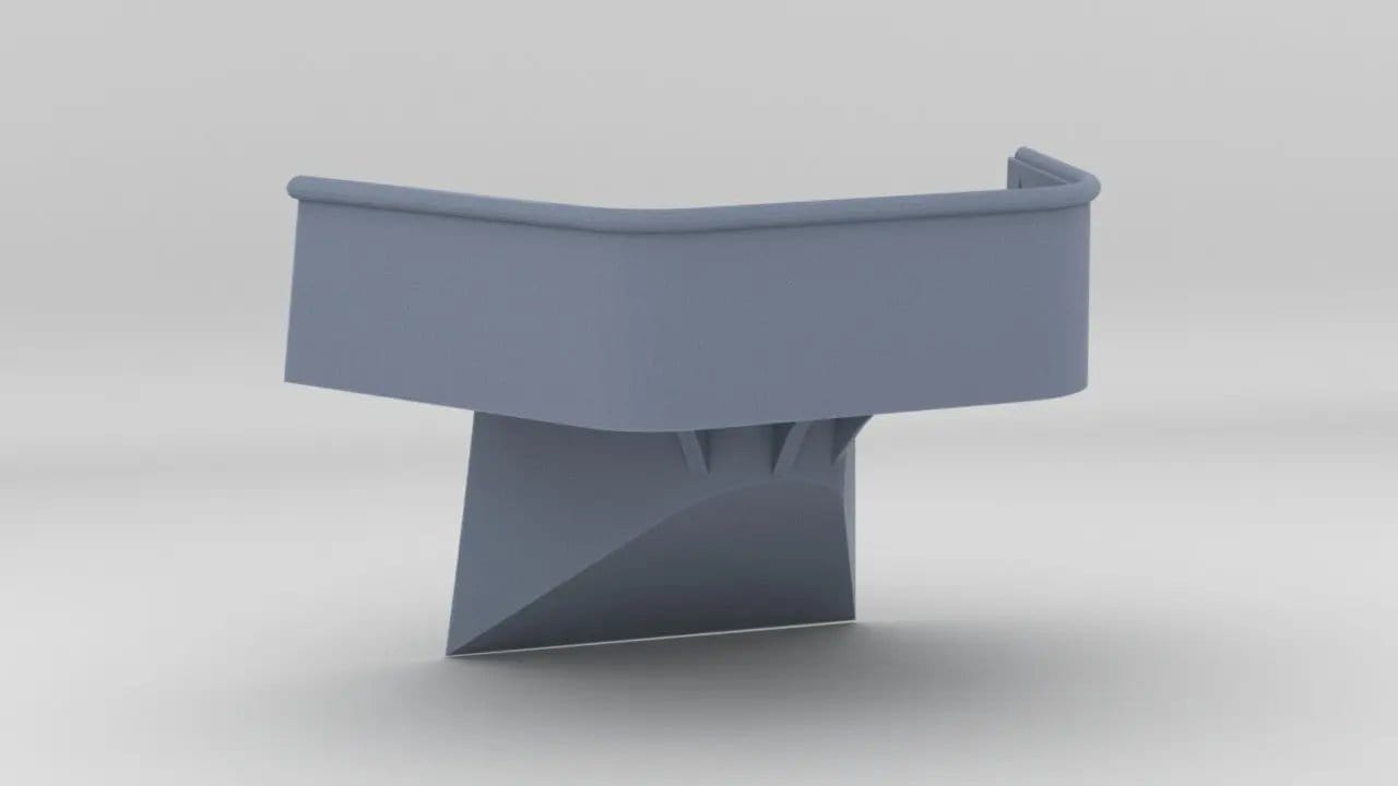 1/200 DKM Graf Zeppelin Starboard Hull Gun Tub 2 - distefan 3d print