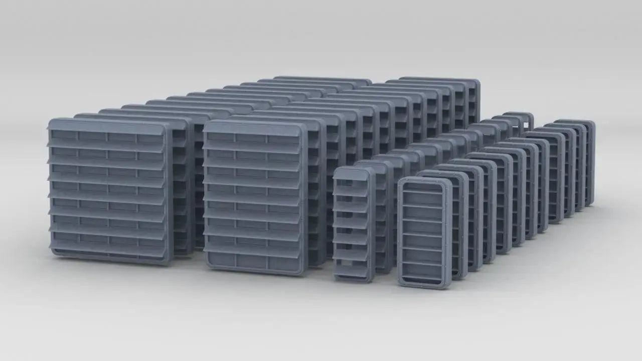 1/200 DKM Louvers 3 Set (48pcs) - distefan 3d print