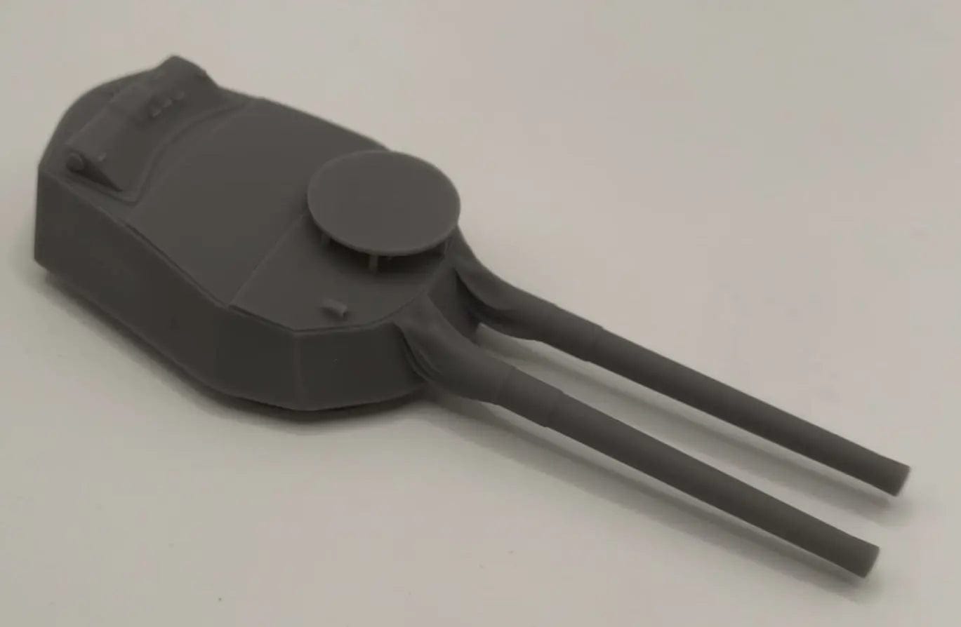 1/200 HMS Barham Twin 15-inch (381 mm) Turret Y- distefan 3d print