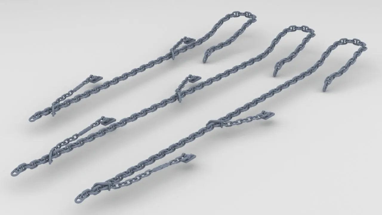 1/200 HMS Rodney Anchor Chain Set (3pcs) - distefan 3d print