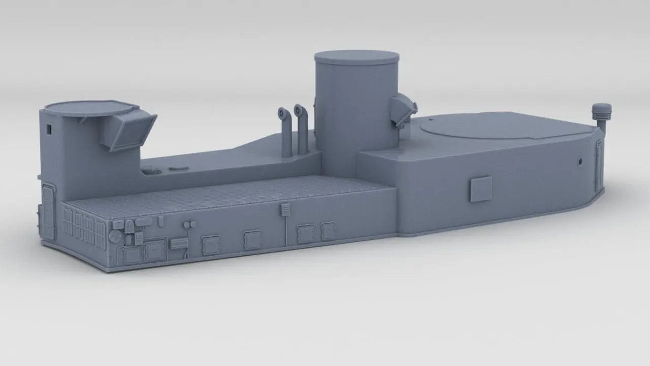 1/200 IJN Akizuki Aft Deck 1 - distefan 3d print
