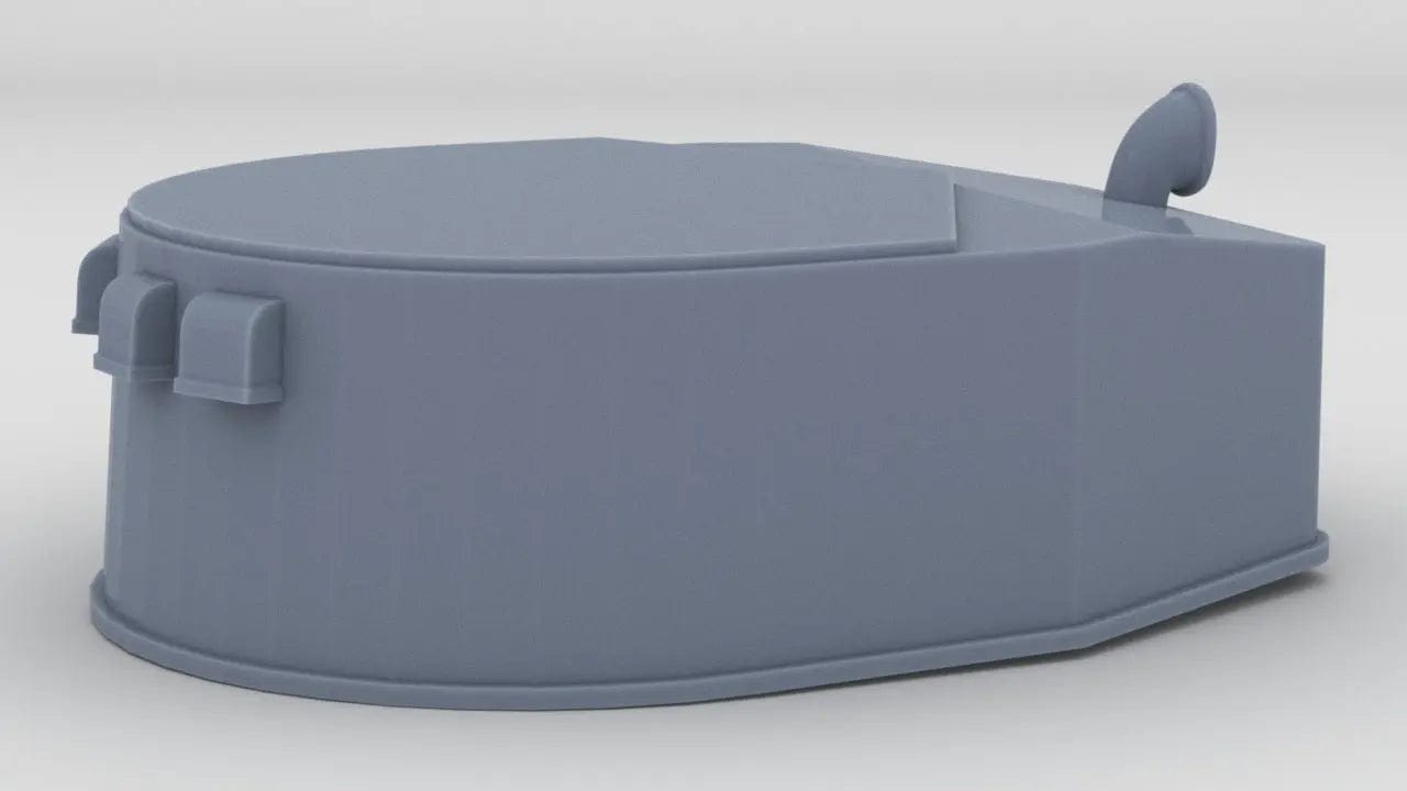 1/200 IJN Akizuki Forward Base for Main Turret - distefan 3d print