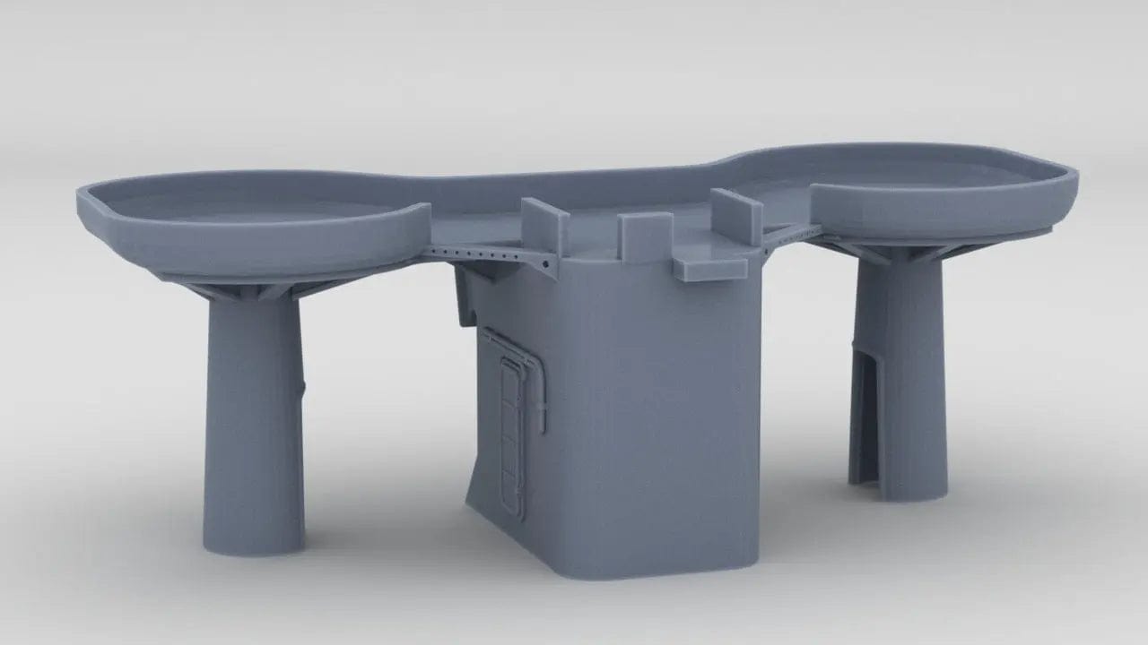 1/200 IJN Akizuki Funnel AA Platform - distefan 3d print