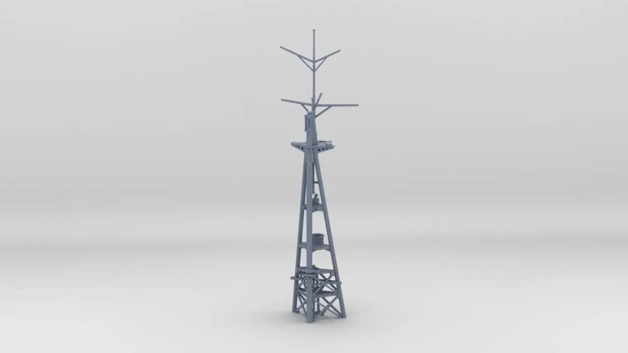 1/200 IJN Takao Structure Aft Mast - distefan 3d print
