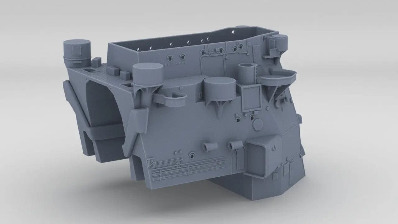 1/200 IJN Takao Structure Forward Deck 2 - distefan 3d print