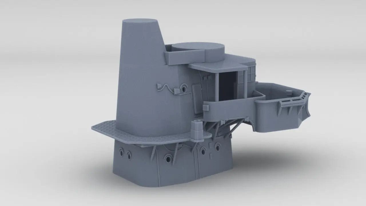 1/200 IJN Takao Structure Forward Deck 4 - distefan 3d print