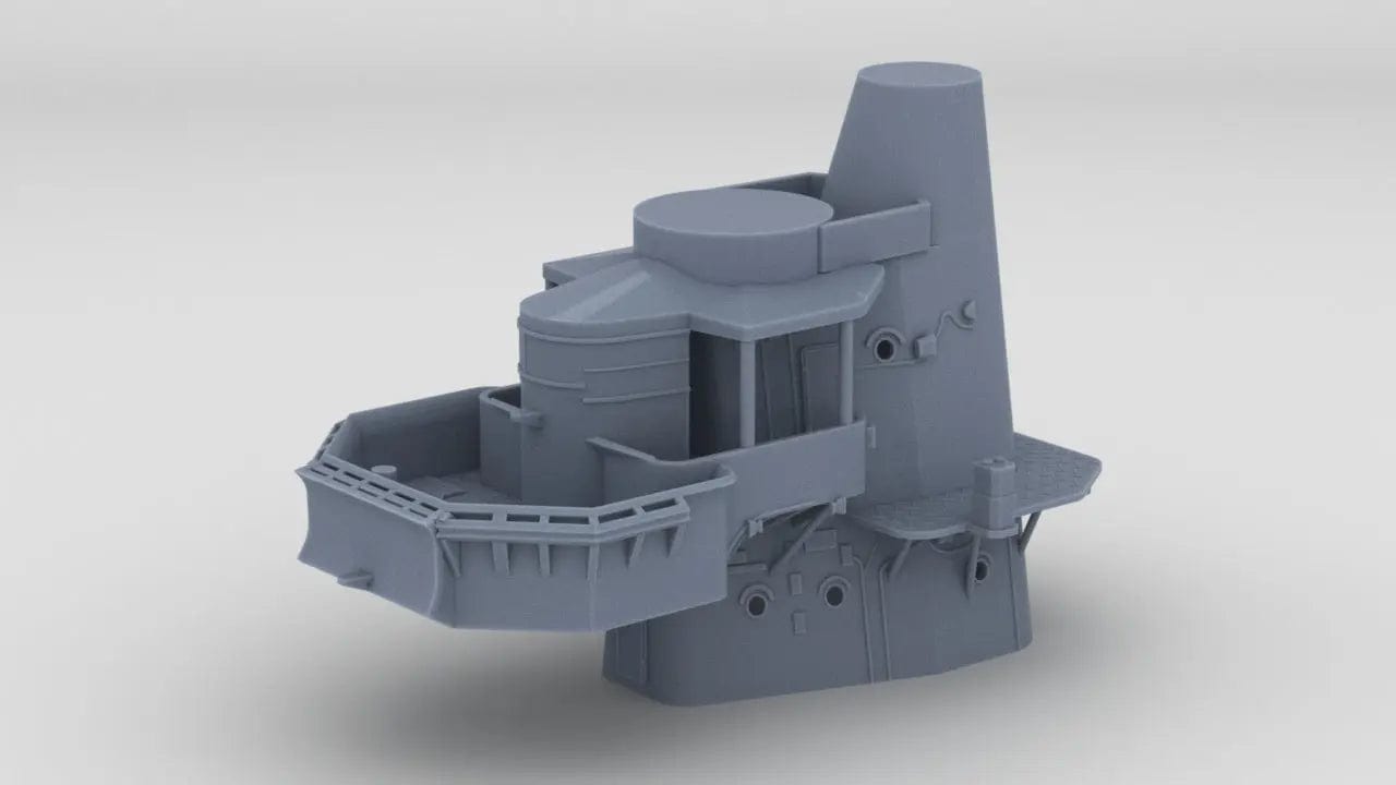 1/200 IJN Takao Structure Forward Deck 4 - distefan 3d print