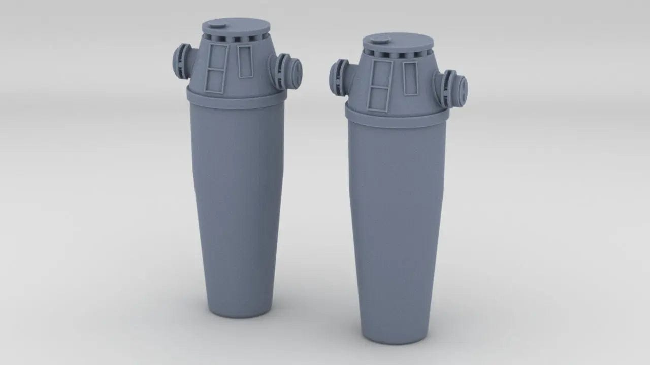 1/200 IJN Tone Rangefinder 1.5m Set (2pcs) - distefan 3d print