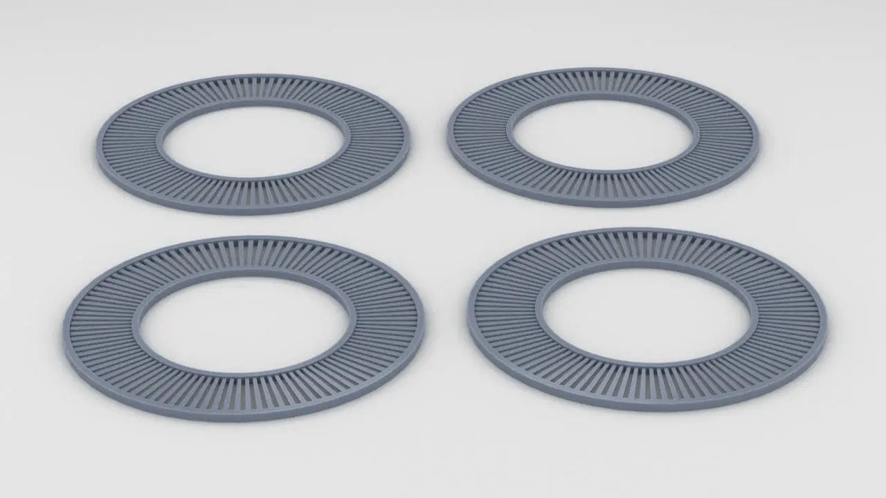 1/200 IJN Yamato Funnel Wood Tread Circles Set (4pcs) - distefan 3d print