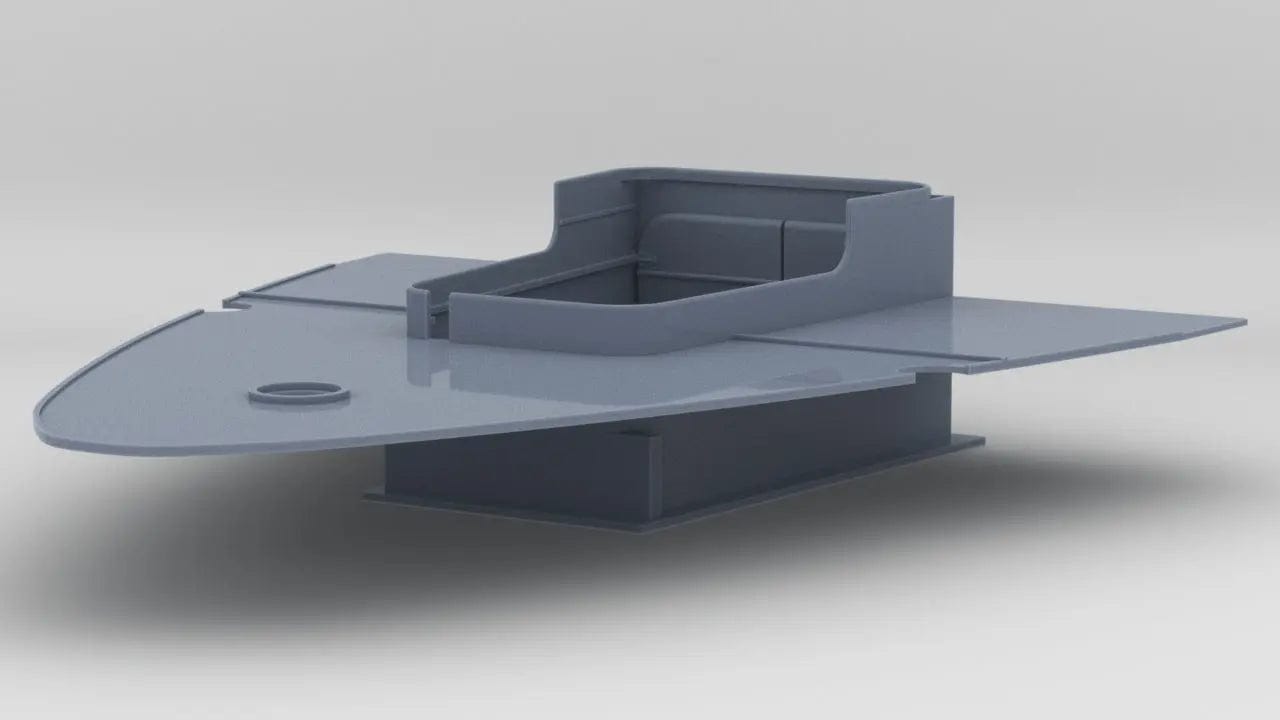 1/200 IJN Yamato Rear Airplane Hangar - distefan 3d print