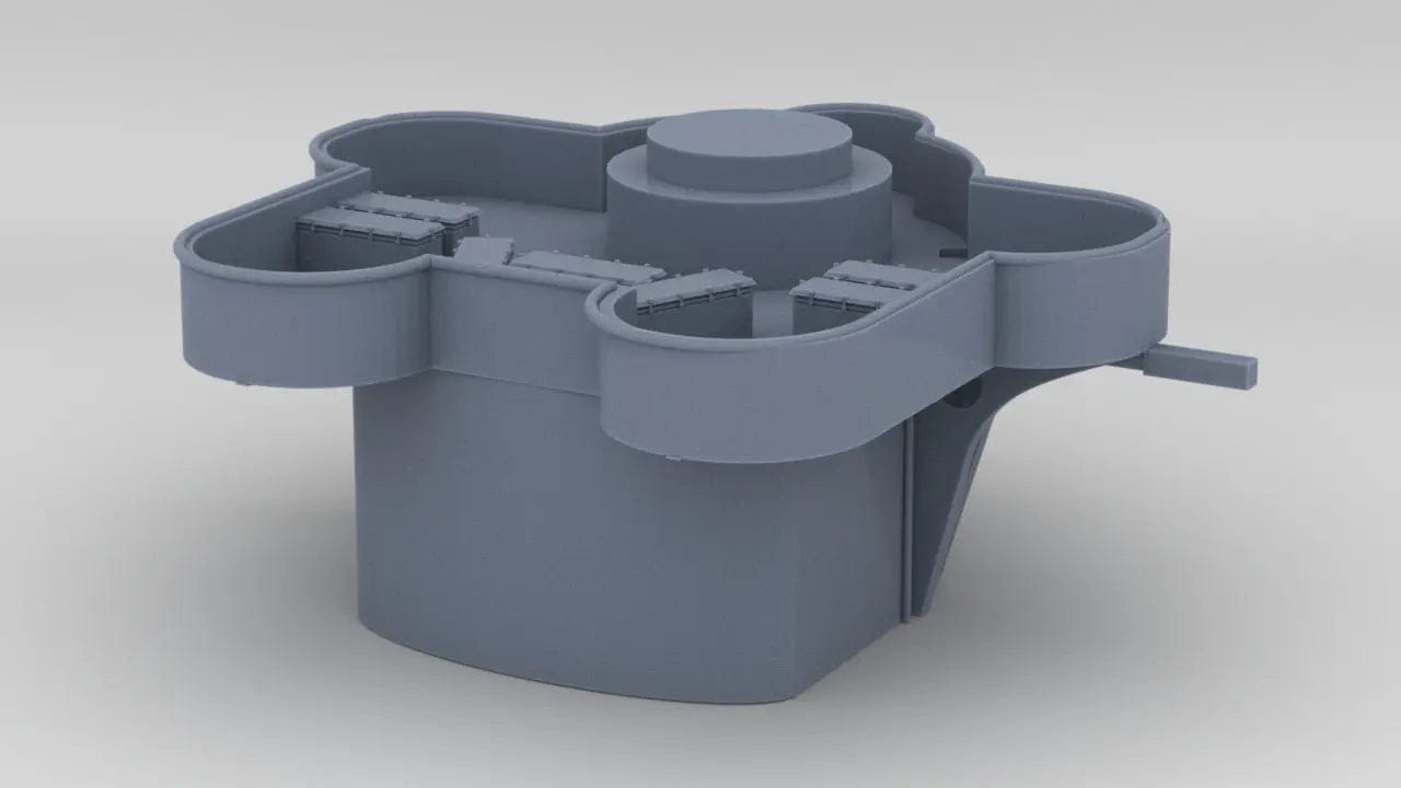 1/200 Richelieu Aft Funnel Top Deck - distefan 3d print