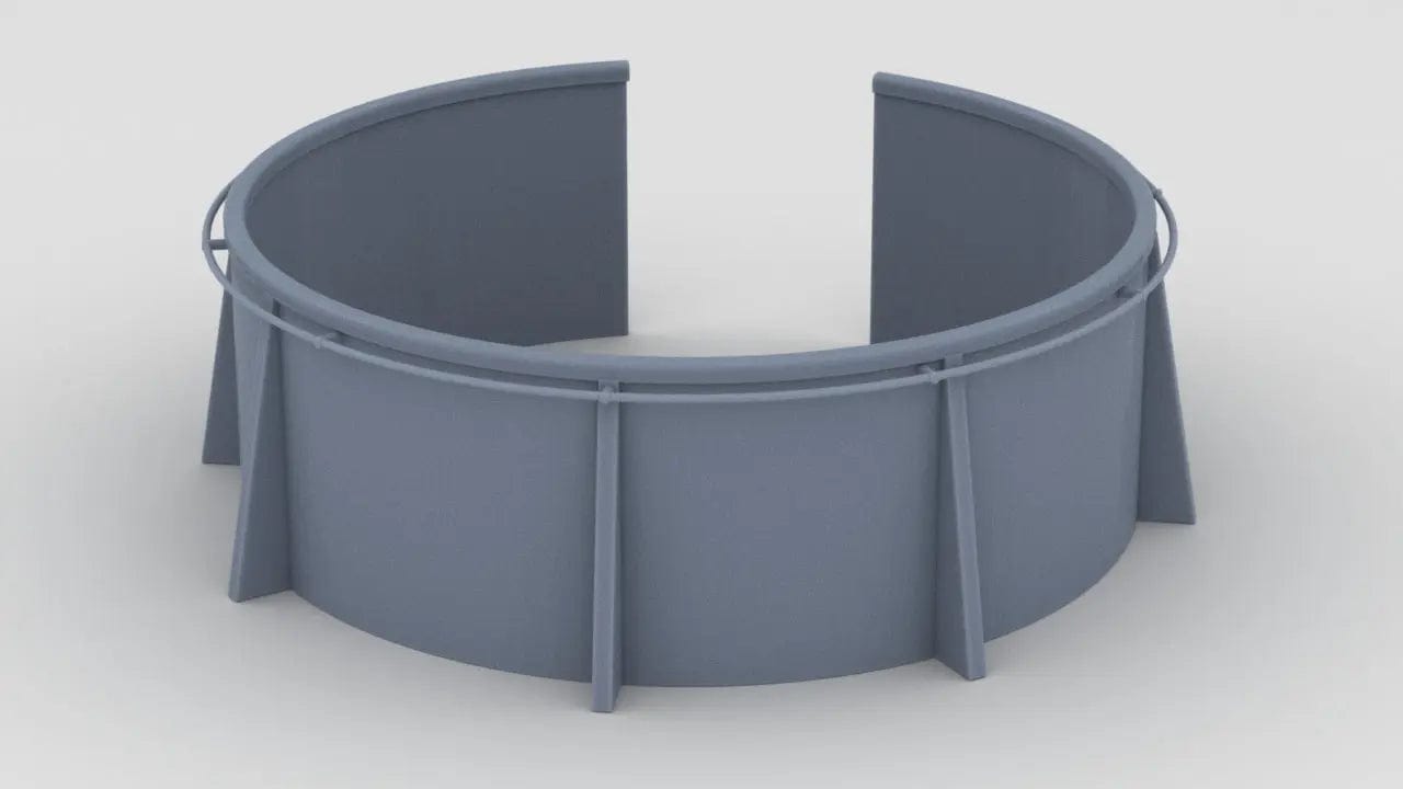 1/200 USN Destroyers & Cruisers 20mm Gun Tub - distefan 3d print