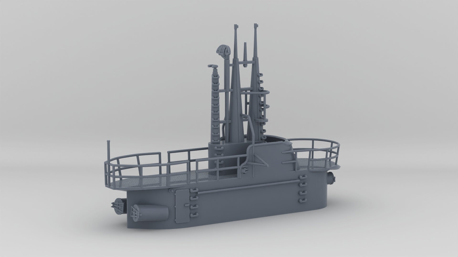 1/200 USS Balao Conning Tower - Resin3Dinteractive