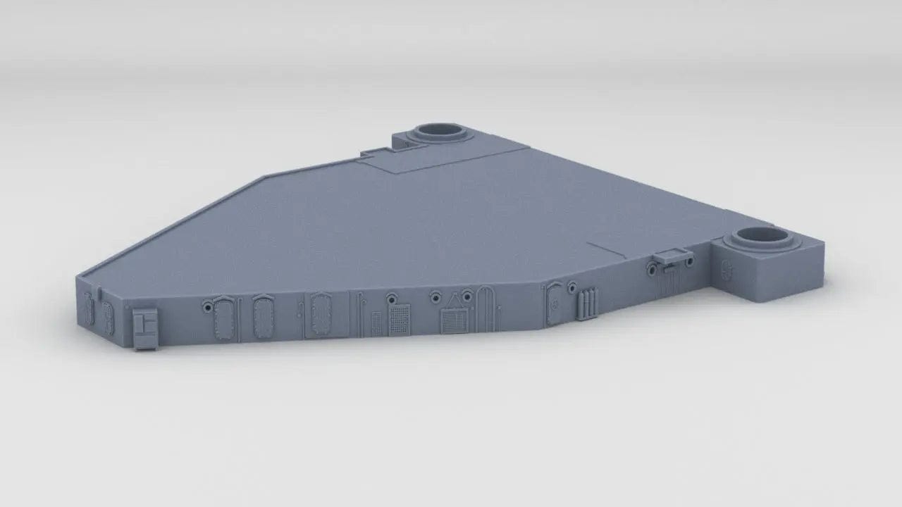 1/200 USS Iowa BB-61 Aft Structure Deck 1 - distefan 3d print