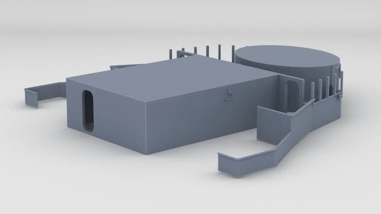 1/200 USS Iowa BB-61 Forward Structure Deck 4 - distefan 3d print