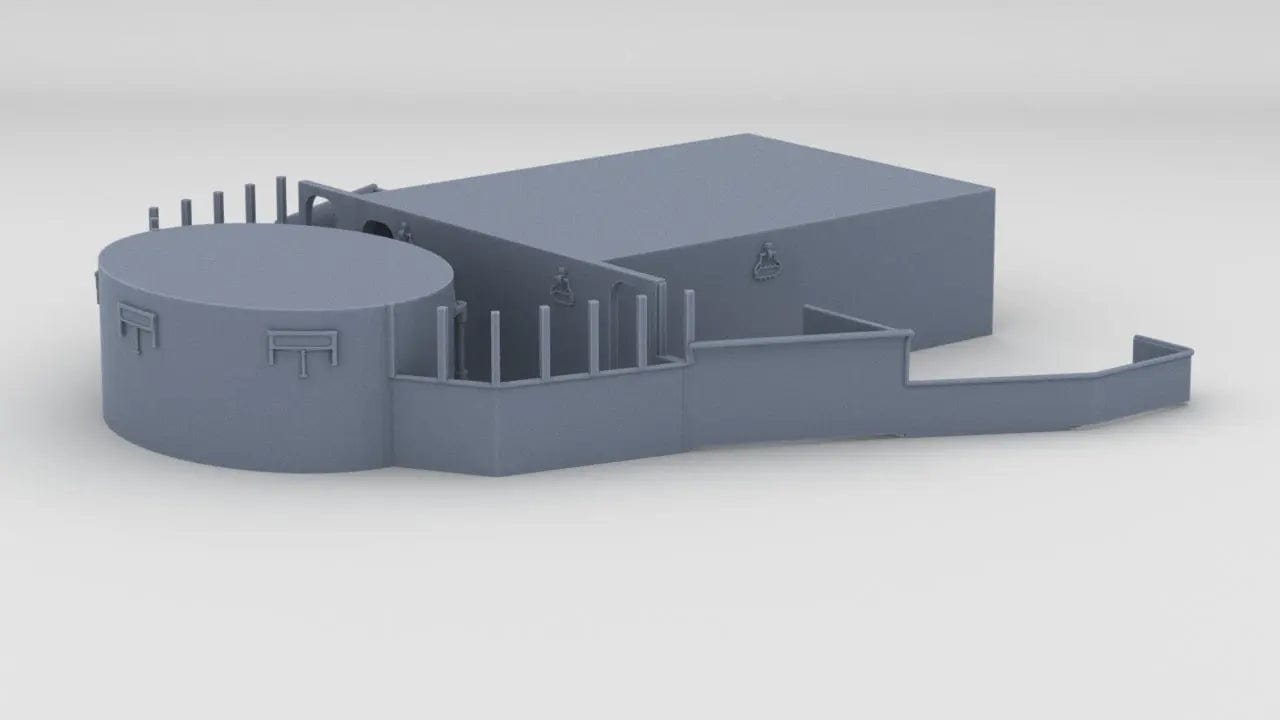 1/200 USS Iowa BB-61 Forward Structure Deck 4 - distefan 3d print