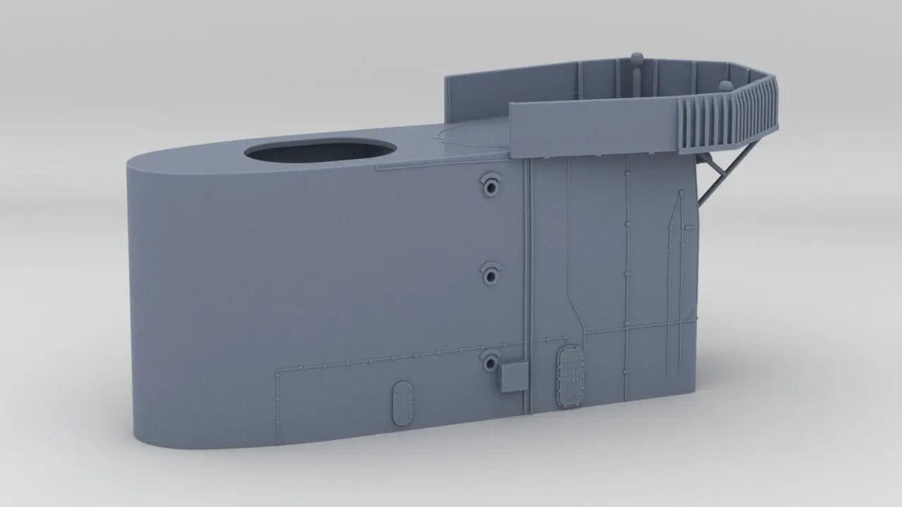 1/200 USS Iowa BB-61 Forward Structure Deck 7 - distefan 3d print