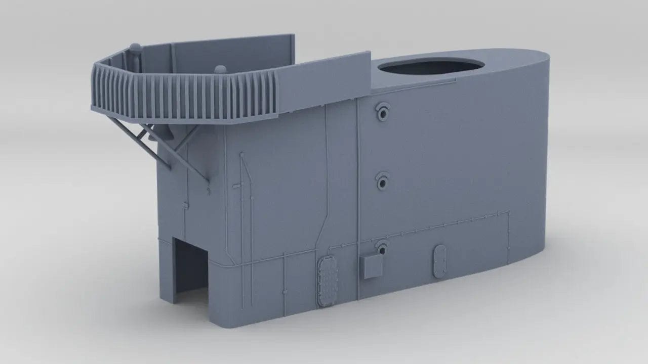 1/200 USS Iowa BB-61 Forward Structure Deck 7 - distefan 3d print