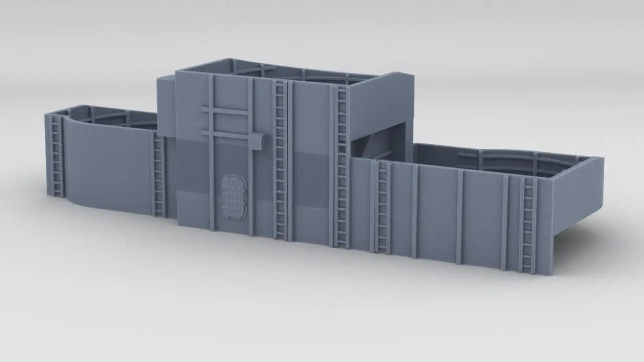 1/200 USS Missouri (BB-63) Amidships 40mm Tub Port - distefan 3d print