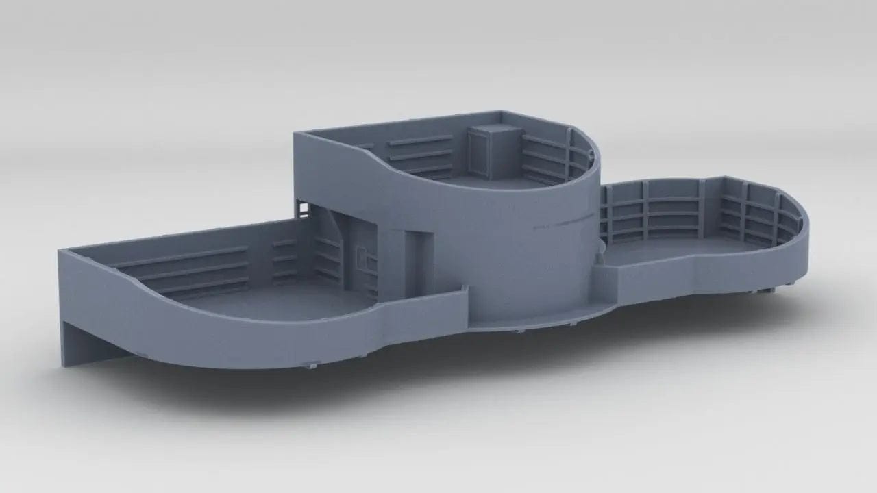 1/200 USS Missouri (BB-63) Amidships 40mm Tub Port - distefan 3d print