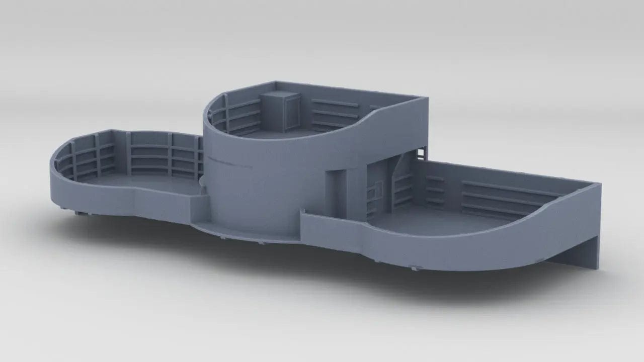 1/200 USS Missouri (BB-63) Amidships 40mm Tub Starboard - distefan 3d print