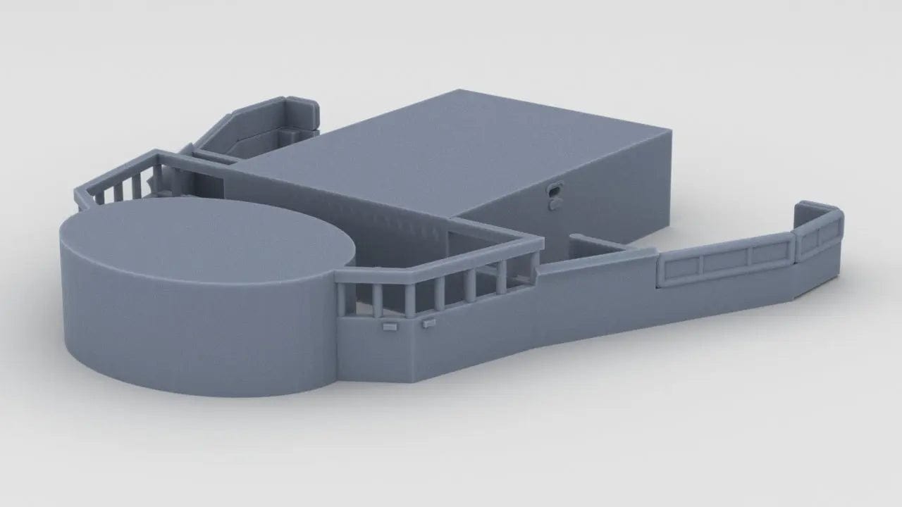 1/200 USS Missouri (BB-63) Forward Deck 4 Bridge - distefan 3d print