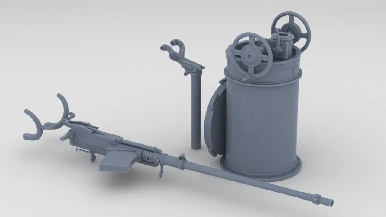 1/24 DKM U-Boot 2cm 0.79in C30 AA Gun Kit Protosoon