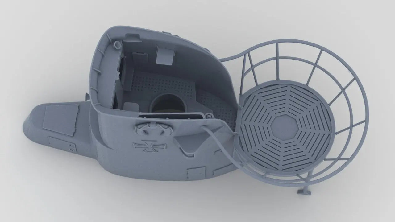 1/24 DKM U-Boot II/B - U9 Conning Tower Protosoon