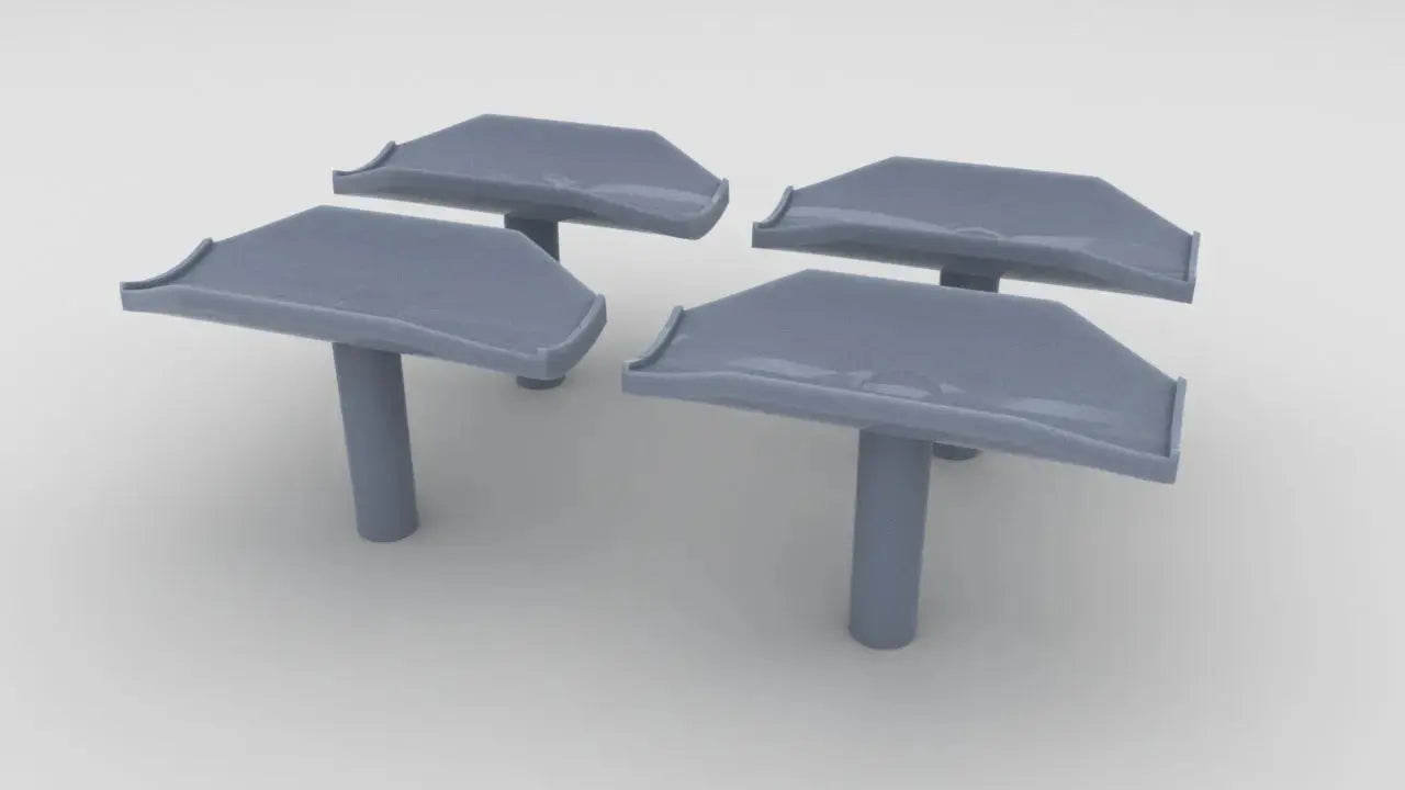 1/24 USN K-Gun - Arbor Set (4pcs) Resin3Dinteractive