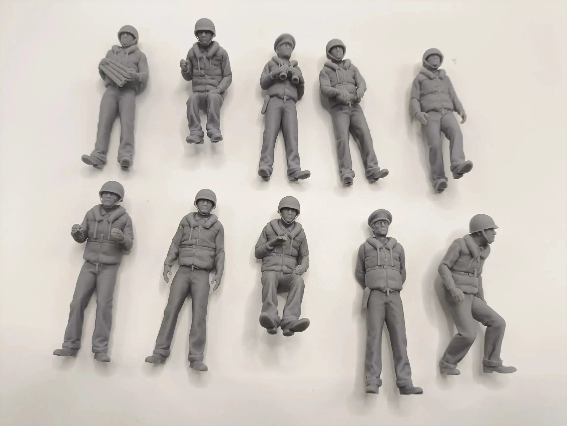 1/24 USN PT Boat 109 Crew Set (10pcs) - distefan 3d print