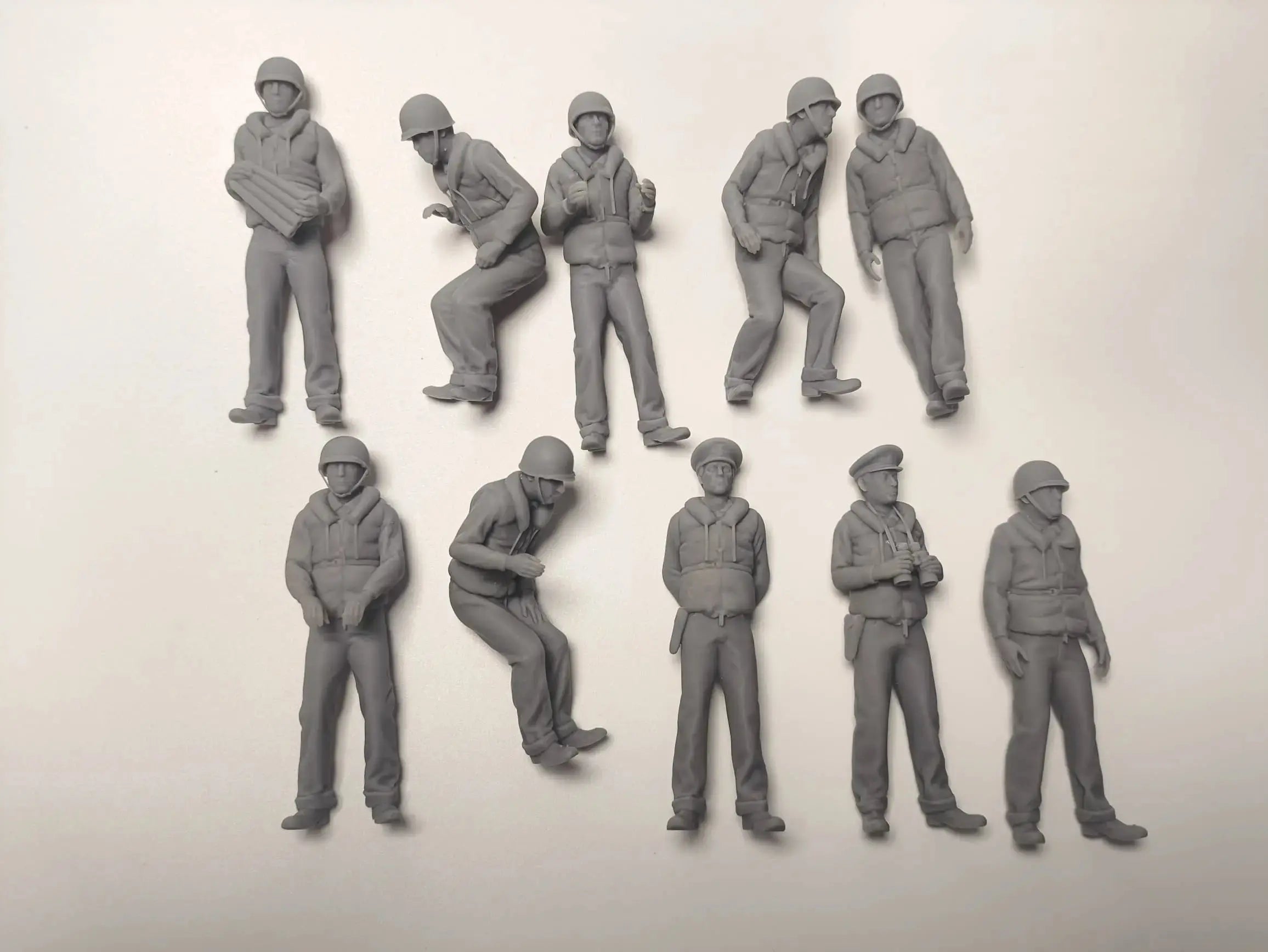 1/24 USN PT Boat 109 Crew Set (10pcs) 3dspro