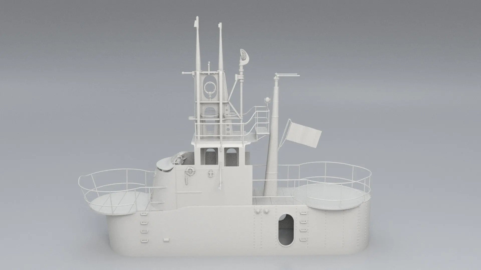 1/24 USS Gato Conning Tower: Upgrade Your WWII Submarine Model