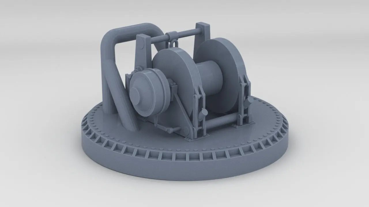 1/24 YTB Tugboat Ape Winch - distefan 3d print