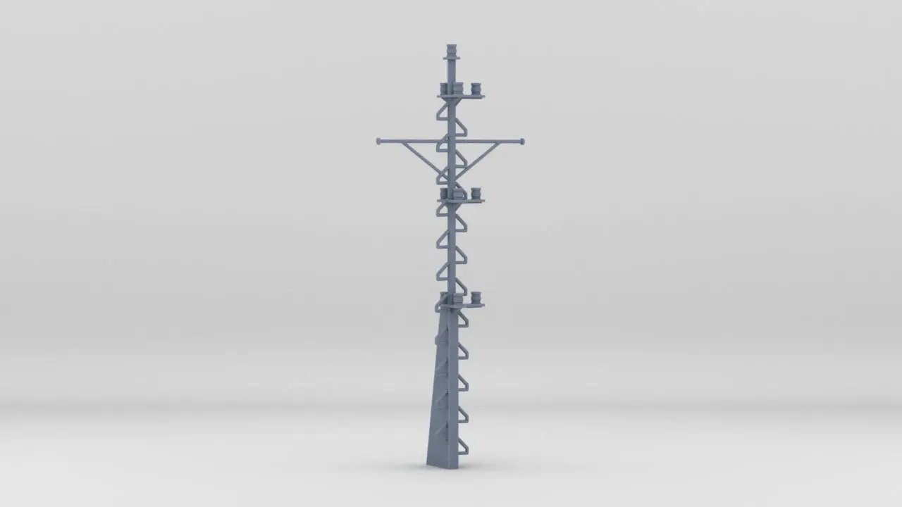 1/24 YTB Tugboat Main Mast - distefan 3d print
