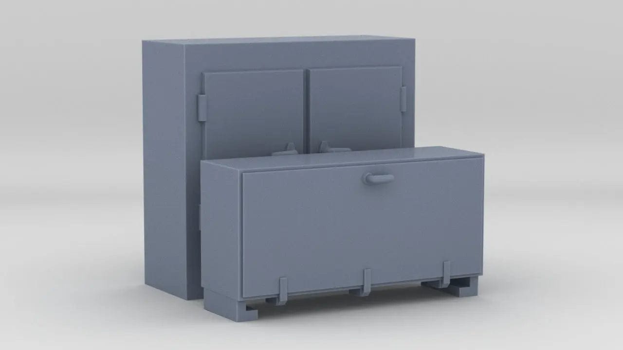 1/24 DKM Raumboote R-301 Forward Ammo Locker Set (2pcs) - distefan 3d print